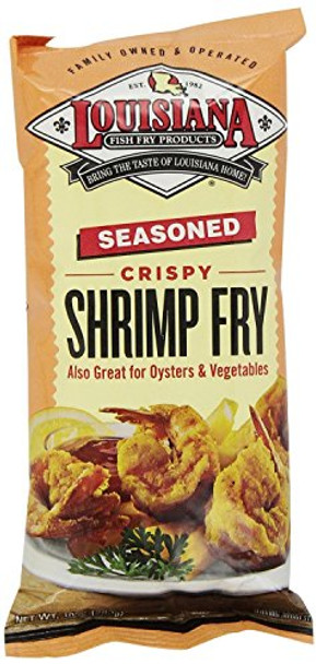 La Fish Fry Shrimp Fry - Seasoned - Case of 12 - 10 oz.