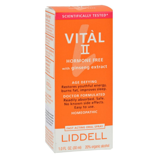 Liddell Homeopathic Vital II Homeopathic Remedy to Increase Energy - 1 oz