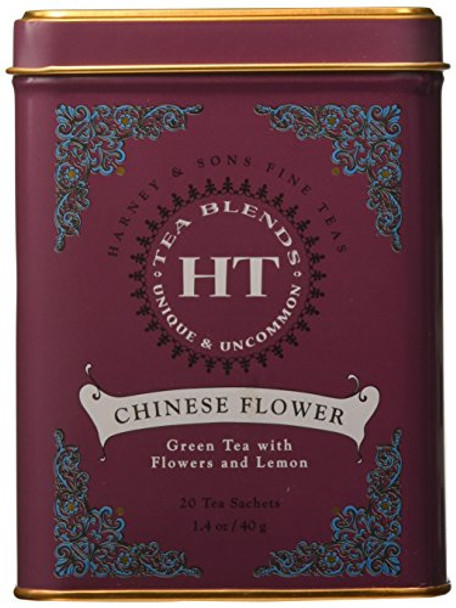 Harney and Sons Harney and Sons Chinese Flower - Green - Case of 4 - 20 Count