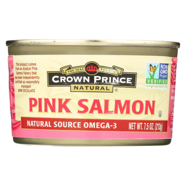 Crown Prince Alaskan Pink Salmon - Case of 12 - 7.5 oz.