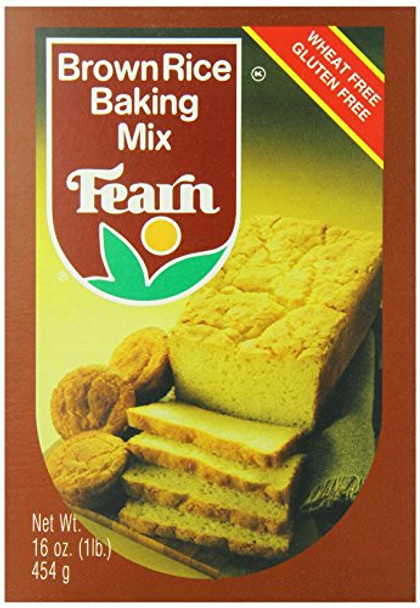 Fearns Soya Food Brown Rice Baking Mix - Case of 12 - 16 oz.