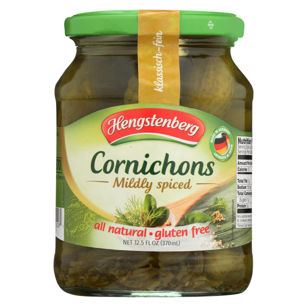 Hengstenberg Cornichons - Case of 12 - 12.5 oz