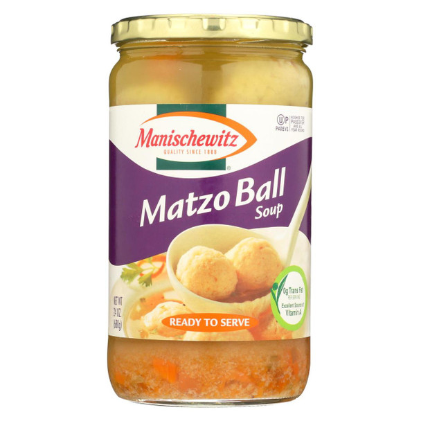 Manischewitz Soup Matzo Ball - Case of 12 - 24 oz.