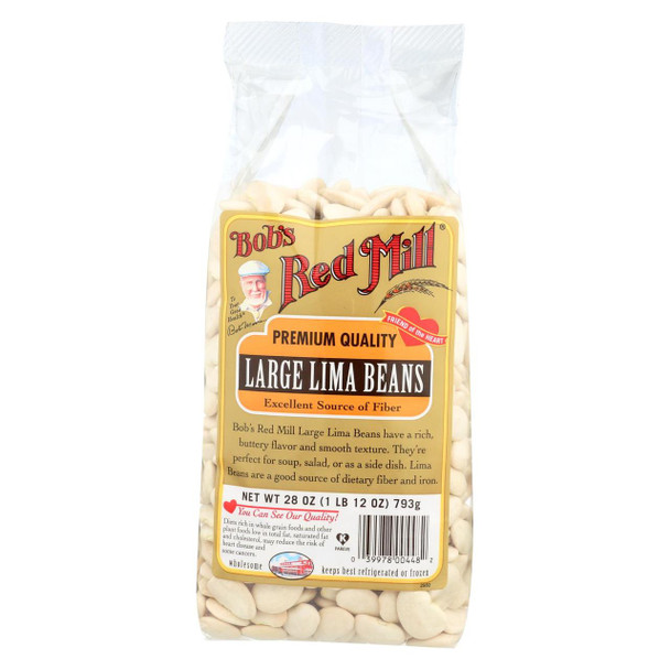 Bob's Red Mill - Large Lima Beans - 28 oz - Case of 4