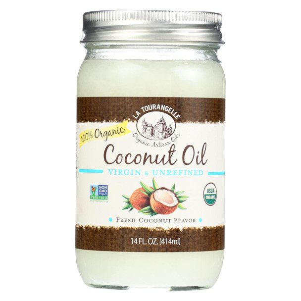 La Tourangelle Coconut Oil - Case of 6 - 14 Fl oz.