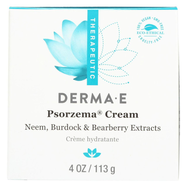Derma E - Psorzema Natural Relief Creme For Scaling Flaking and Itching - 4 oz.