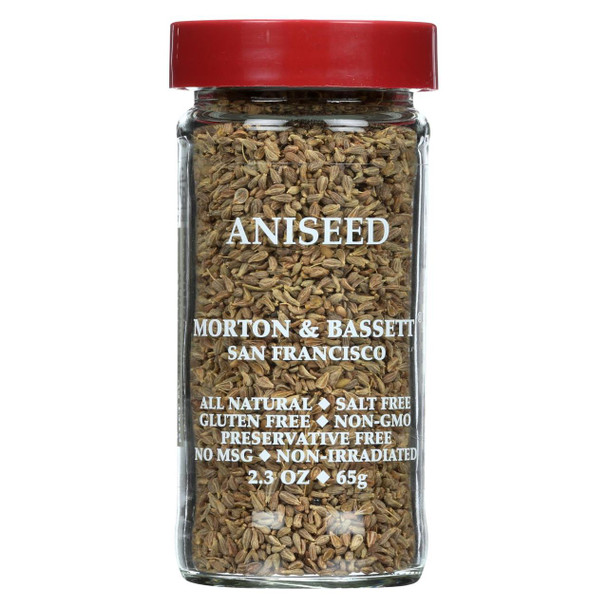 Morton and Bassett Seasoning - Aniseed - 2.3 oz - Case of 3