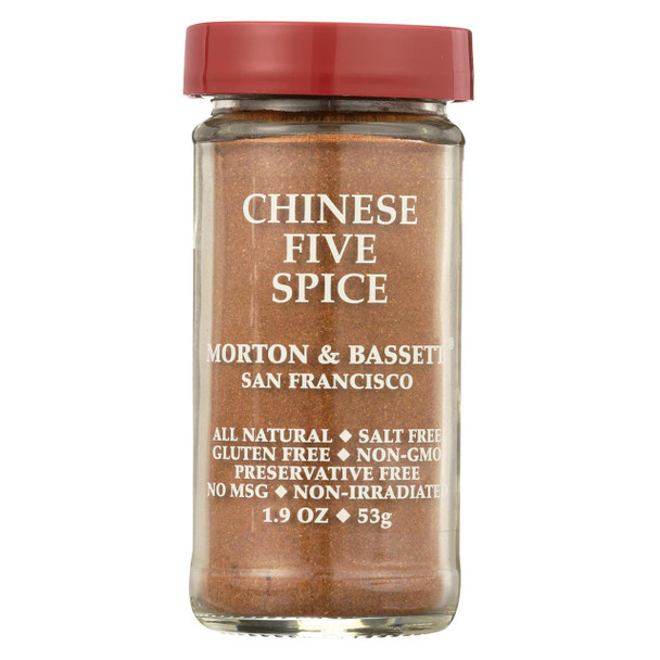 Morton and Bassett Seasoning - Chinese Five Spice - 2.3 oz - Case of 3