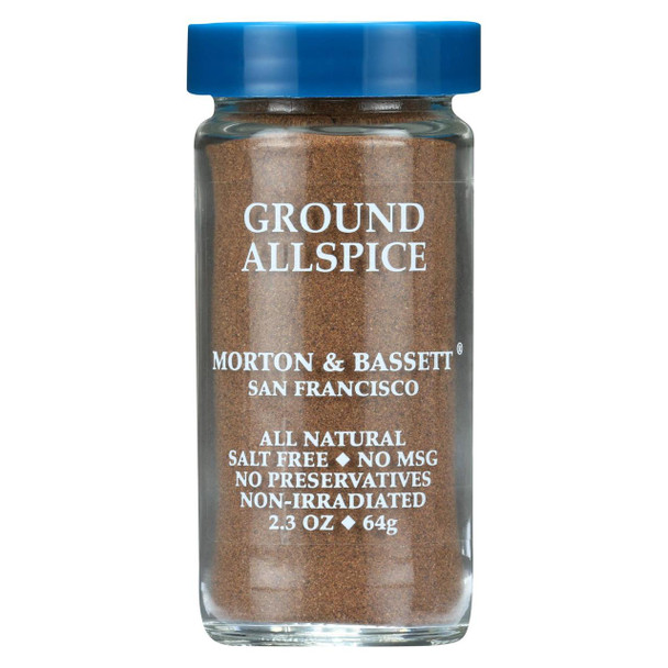 Morton and Bassett Seasoning - Allspice - Ground - 2.3 oz - Case of 3