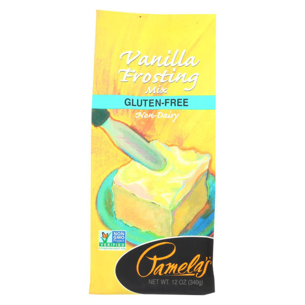 Pamela's Products - Frosting Mix - Vanilla - Case of 6 - 12 oz.