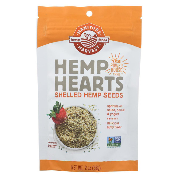 Manitoba Harvest Natural Hemp Hearts - Case of 12 - 2 oz