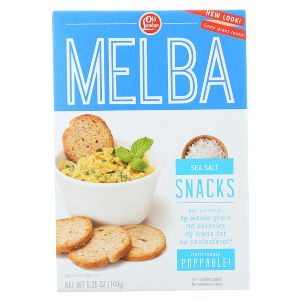 Old London - Melba Snacks - Sea Salt - Case of 12 - 5.25 oz.