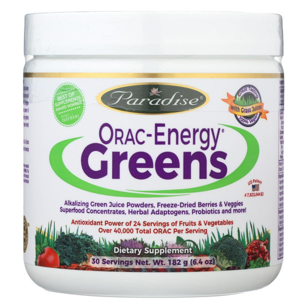 Paradise Herbs Orac Energy Greens - 6.4 oz