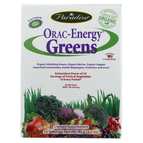 Paradise Herbs Orac Energy Greens - 3.2 oz