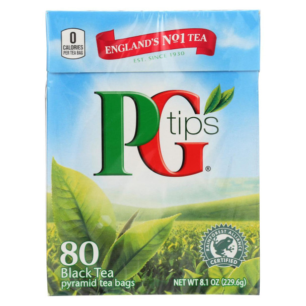 PG Tips Black Tea - Pyramid - Case of 12 - 80 Bags