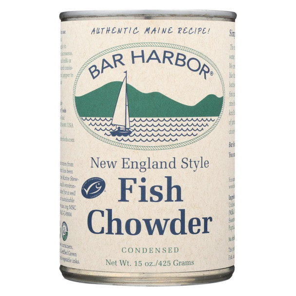 Bar Harbor - All Natural New England Fish Chowder - Case of 6 - 15 oz.