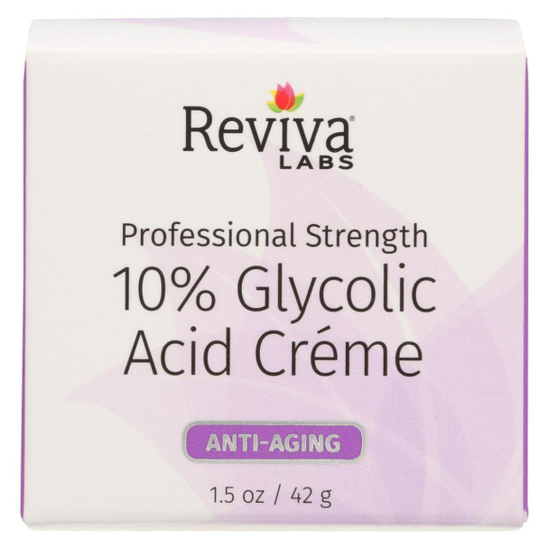 Reviva Labs - 10% Glycolic Acid Renaissance Cream - 1.5 oz