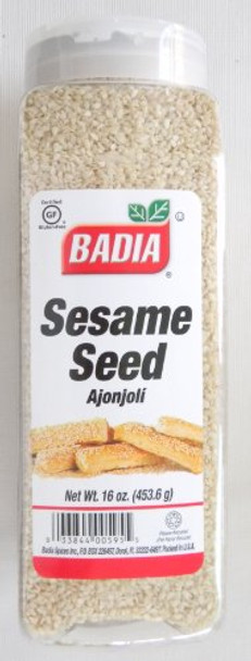Badia Spices - Sesame Seed - Hulled - Case of 6 - 16 oz.