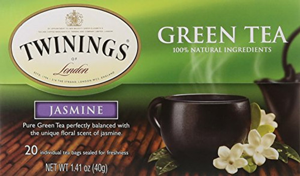 Twinings Tea Green Tea - Jasmine - Case of 6 - 20 Bags