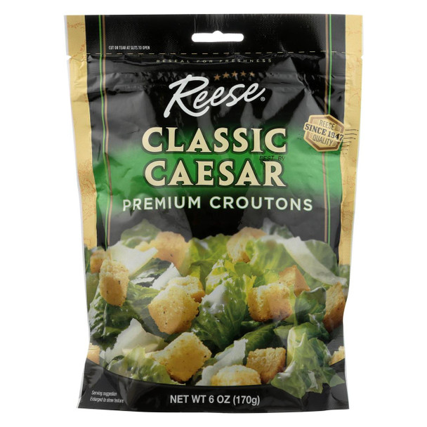 Reese Croutons Caesar Salad - Case of 12 - 6 oz.