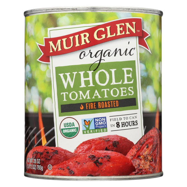 Muir Glen Fire Roasted Whole Tomatoes - Tomatoes - Case of 12 - 28 oz.