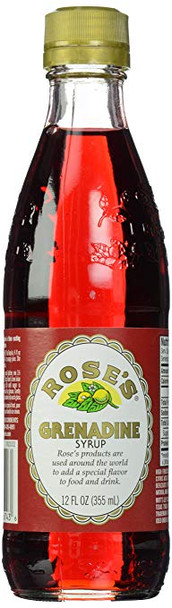 Rose's Grenadine Syrup - Case of 12 - 12 Fl oz.