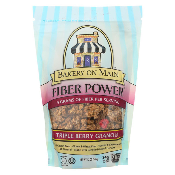 Bakery On Main Triple Berry Fiber Power Granola - Case of 6 - 12 oz.