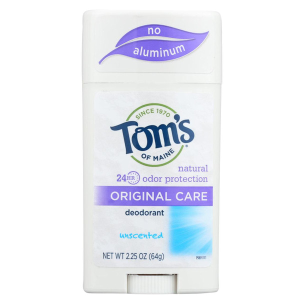 Tom's of Maine Natural Original Deodorant Unscented - 2.25 oz - Case of 6