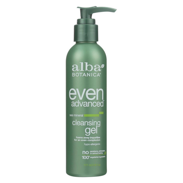 Alba Botanica - Natural Even Advanced Sea Mineral Cleansing Gel - 6 fl oz