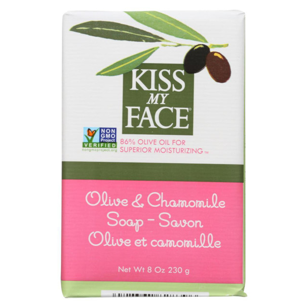 Kiss My Face Bar Soap Olive and Chamomile - 8 oz