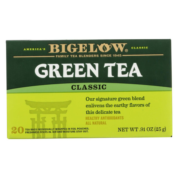 Bigelow Tea Green Tea - Classic - Case of 6 - 20 BAG