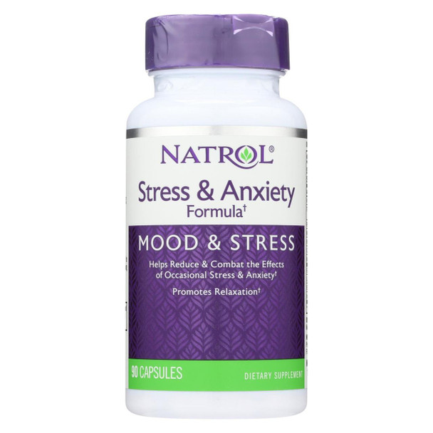Natrol SAF Stress and Anxiety Formula - 90 Capsules