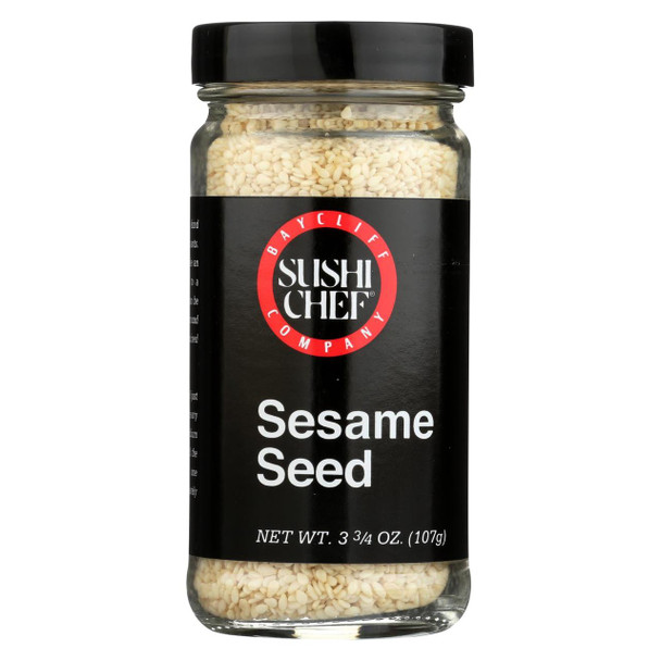 Sushi Chef White Sesame Seeds - Case of 12 - 3.75 oz.