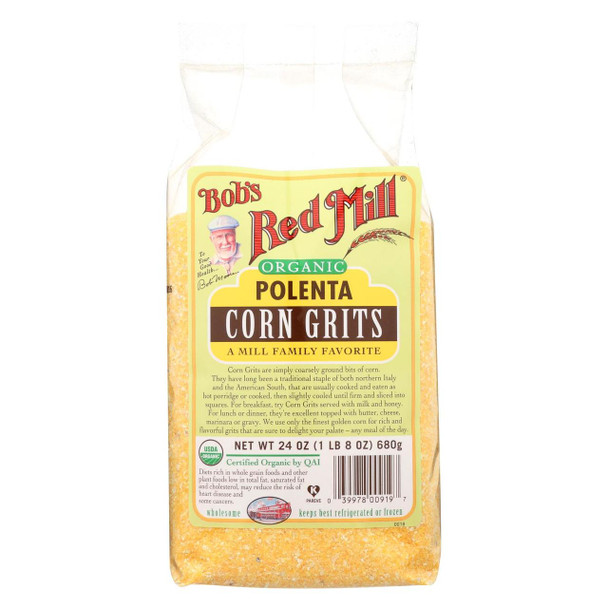 Bob's Red Mill - Organic Corn Grits / Polenta - 24 oz - Case of 4