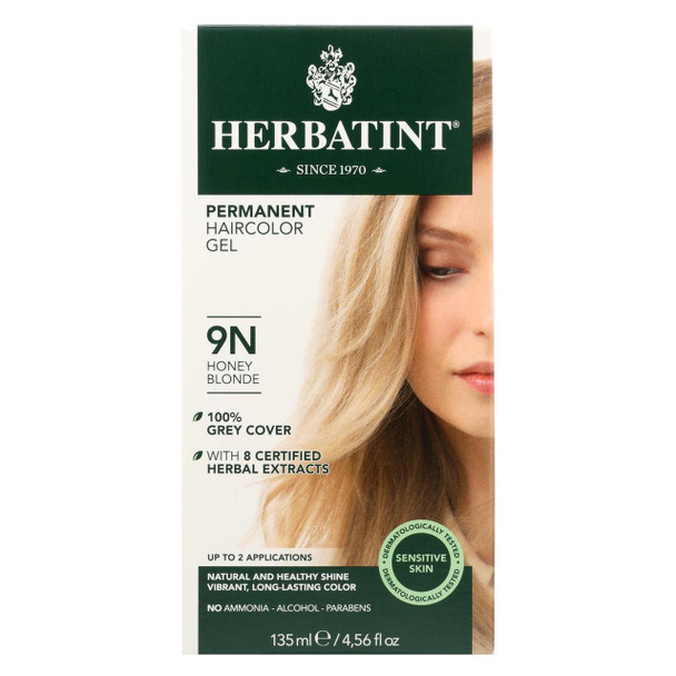 Herbatint Permanent Herbal Haircolour Gel 9N Honey Blonde - 135 ml