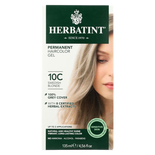 Herbatint Haircolor Kit Ash Swedish Blonde 10C - 1 Kit