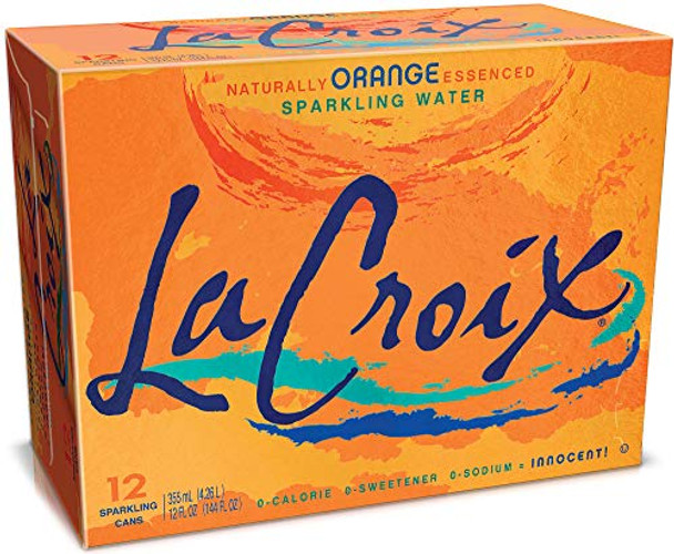 Lacroix Sparkling Water - Orange - Case of 2 - 12/12 fl oz