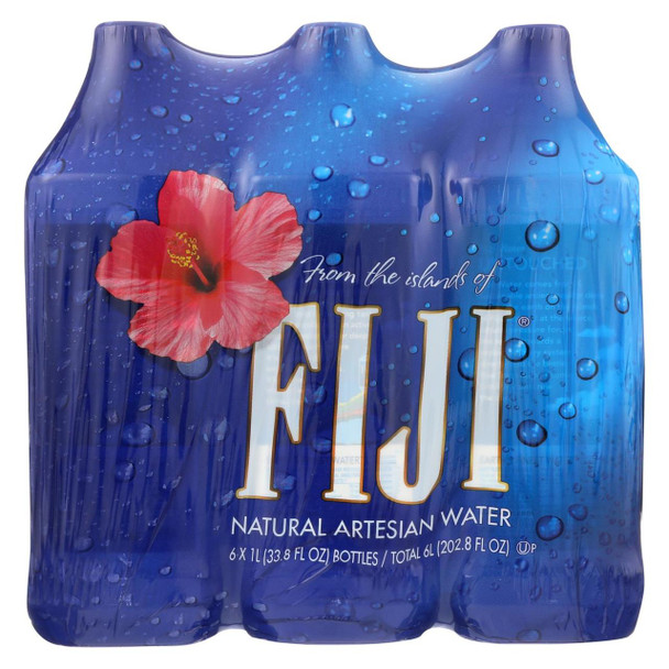 Fiji Natural Artesian Water Artesian Water -1 Liter - Case of 2 - 6/33.8fl oz