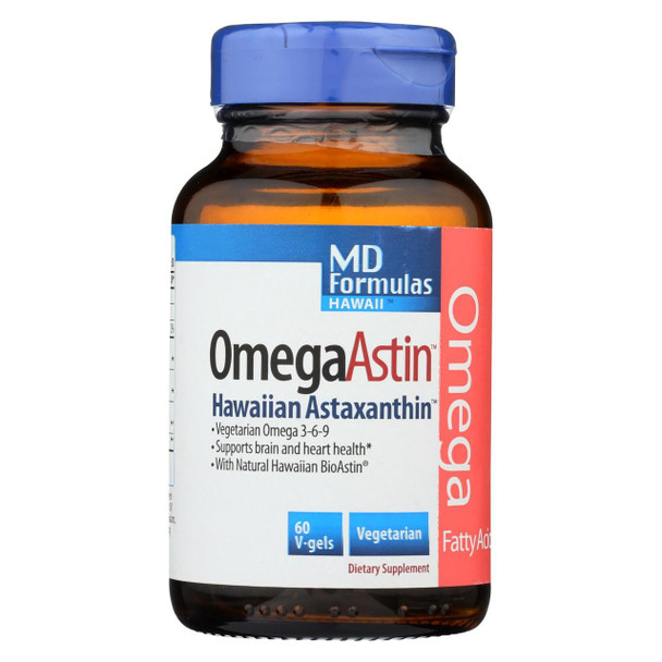 Nutrex Hawaii OmegaAstin with Pure Natural Astaxanthin - 60 Vegetarian Softgels