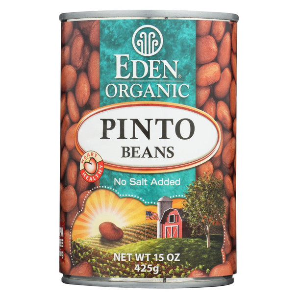 Eden Foods Organic Pinto Beans - Case of 12 - 15 oz.