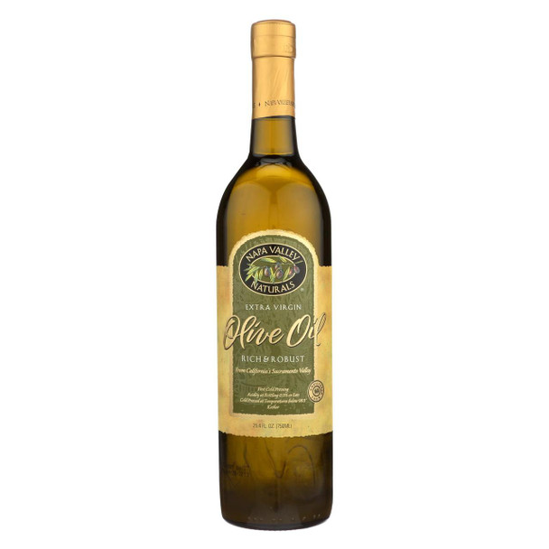 Napa Valley Naturals Rich and Robust Extra Virgin Olive Oil - Olive - Case of 12 - 25.4 Fl oz.