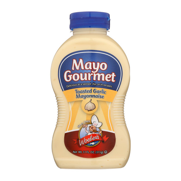 Mayo Gourmet Mayo - Toasted Garlic - Case of 6 - 11 oz