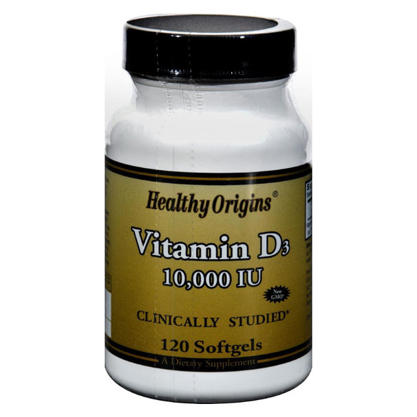 Healthy Origins Vitamin D3 - 10000 IU - 120 Softgels