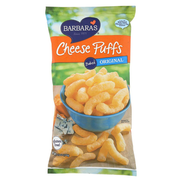 Barbara's Bakery - Baked Original Cheese Puffs - Case of 12 - 5.5 oz.