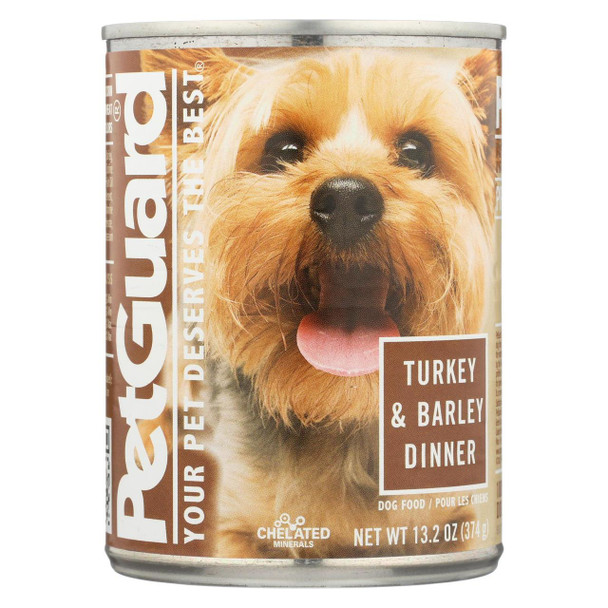 Petguard Dog Foods - Turkey and Barley - Case of 12 - 13.2 oz.