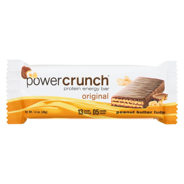 Power Crunch Bar - Peanut Butter Fudge - Case of 12 - 1.4 oz