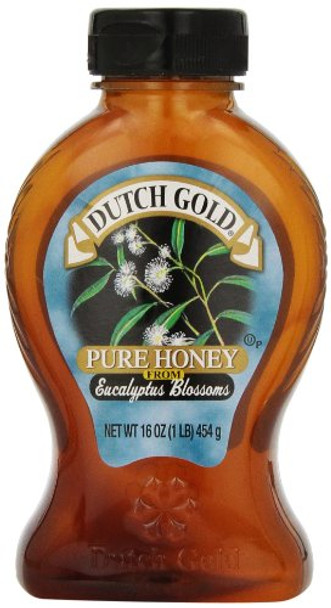 Dutch Gold Honey Eucalyptus Honey - Case of 6 - 16 oz.