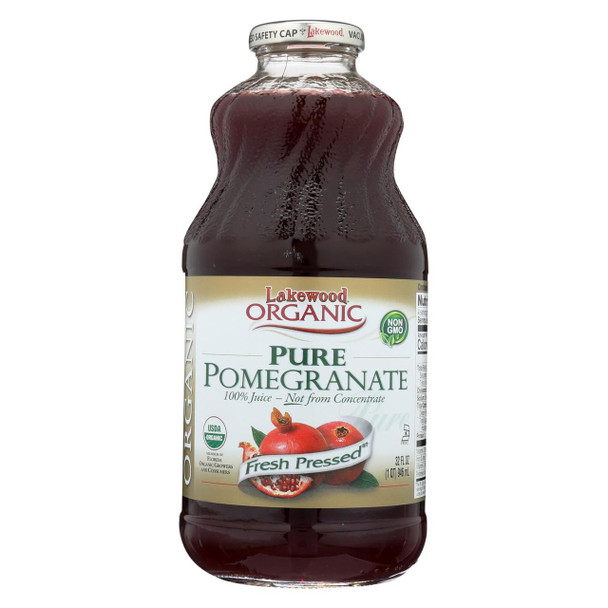 Lakewood Pure Organic Pomegranate - Pomegranate - Case of 12 - 32 Fl oz.