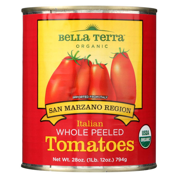 Bella Terra Organic Italian Whole Peeled Tomatoes - San Marzano - 28 oz.