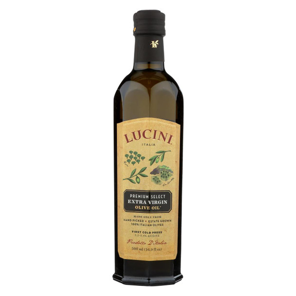 Lucini Italia Premium Select Extra Virgin Olive Oil - Case of 6 - 17 Fl oz.